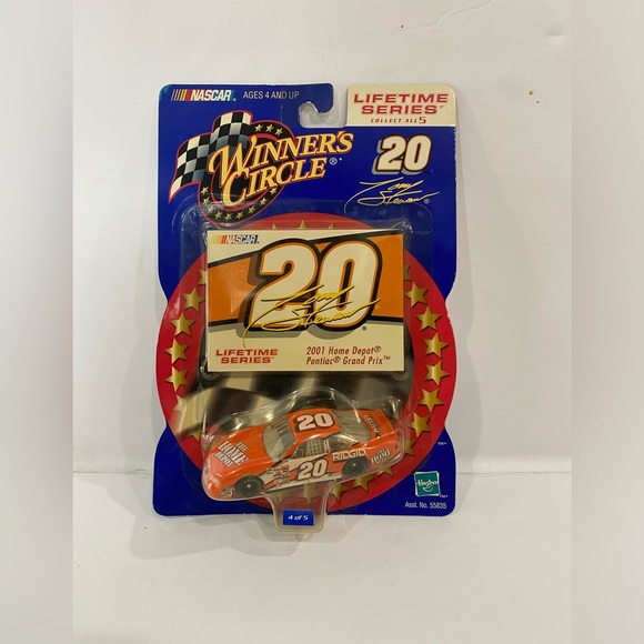 2001 #20 Tony Stewart 1:64 Car Winners Circle NASCAR Diecast Lifetime Series #4 - Picture 1 of 2